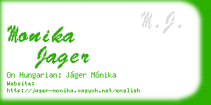 monika jager business card